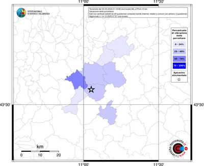 Mappa territorio comunale con almeno 3 questionari