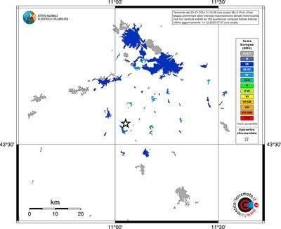 Mappa EMS - territori località