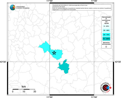 Mappa territorio comunale con almeno 3 questionari