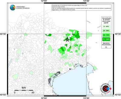 Mappa territorio comunale con almeno 3 questionari