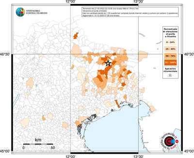 Mappa territorio comunale con almeno 3 questionari
