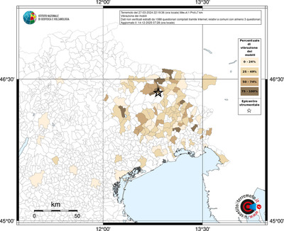 Mappa territorio comunale con almeno 3 questionari