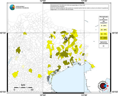 Mappa territorio comunale con almeno 3 questionari
