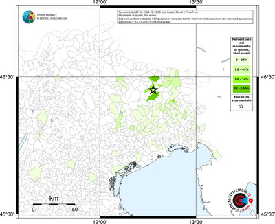 Mappa territorio comunale con almeno 3 questionari