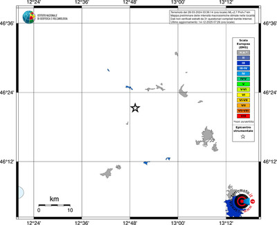 Mappa EMS - territori località