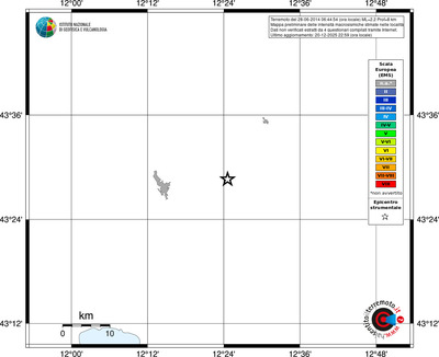 Mappa EMS - territori località