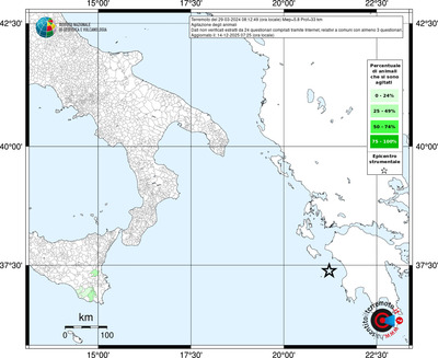 Mappa territorio comunale con almeno 3 questionari