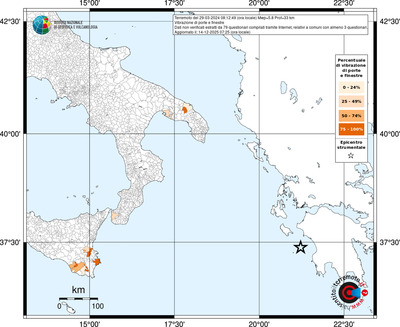 Mappa territorio comunale con almeno 3 questionari