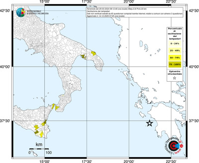 Mappa territorio comunale con almeno 3 questionari