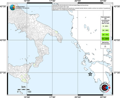 Mappa territorio comunale con almeno 3 questionari