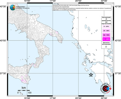Mappa territorio comunale con almeno 3 questionari