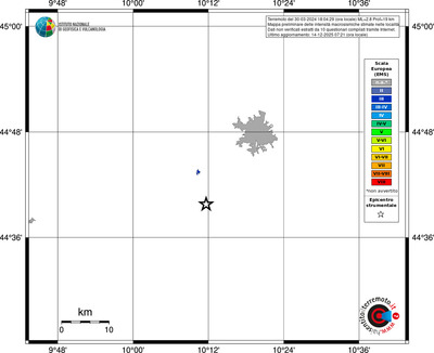 Mappa EMS - territori località