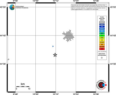 Mappa MCS - territori località