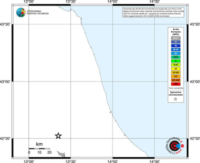 Mappa EMS - territori località