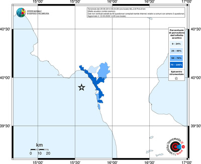 Mappa territorio comunale con almeno 3 questionari