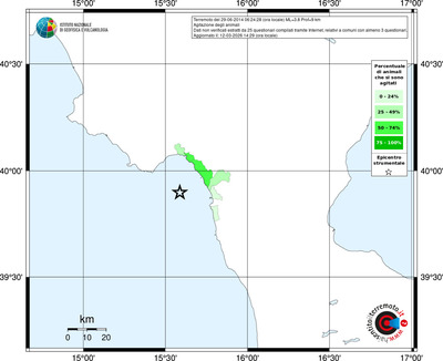Mappa territorio comunale con almeno 3 questionari
