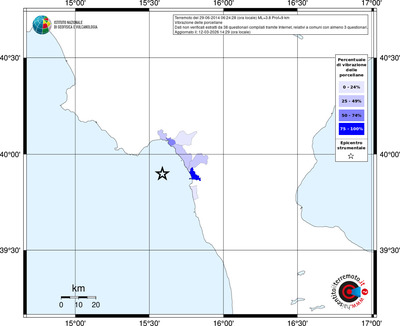 Mappa territorio comunale con almeno 3 questionari
