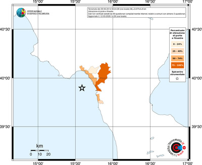 Mappa territorio comunale con almeno 3 questionari