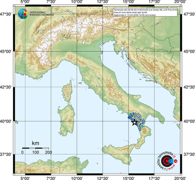Area di invio delle email agli iscritti