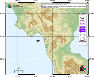 Mappa comuni con almeno 3 questionari