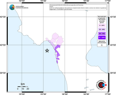 Mappa territorio comunale con almeno 3 questionari