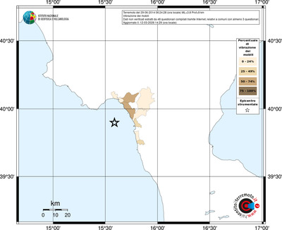 Mappa territorio comunale con almeno 3 questionari
