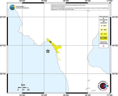 Mappa territorio comunale con almeno 3 questionari