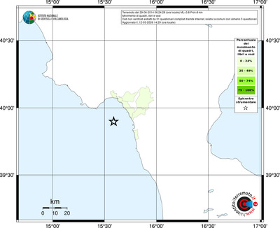 Mappa territorio comunale con almeno 3 questionari