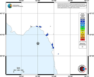 Mappa EMS - territori località