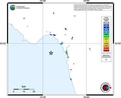 Mappa EMS - territori località