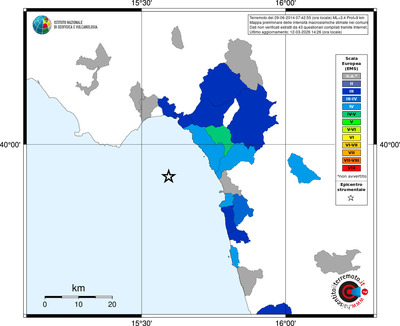 Mappa EMS - territori comuni