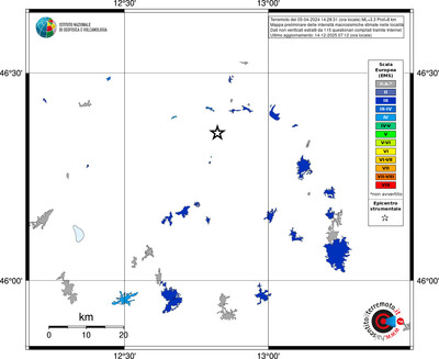 Mappa EMS - territori località