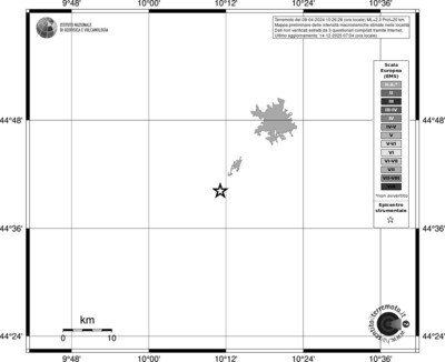 Mappa EMS - territori località