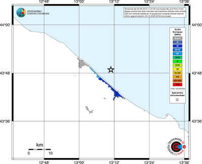 Mappa EMS - territori località