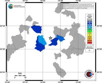 Mappa EMS - territori comuni