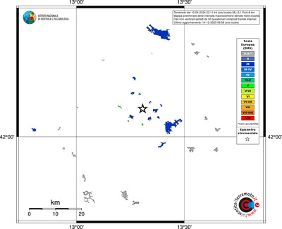 Mappa EMS - territori località