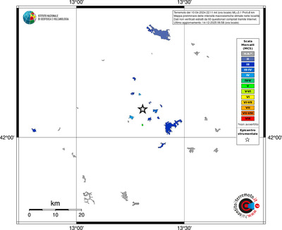 Mappa MCS - territori località
