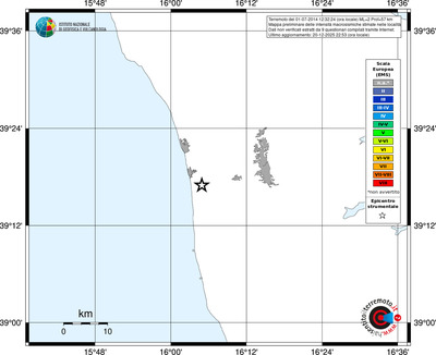 Mappa EMS - territori località