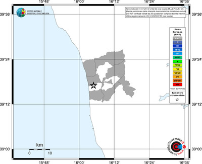 Mappa EMS - territori comuni