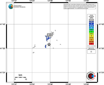 Mappa EMS - territori località