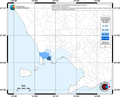 Mappa territorio comunale con almeno 3 questionari