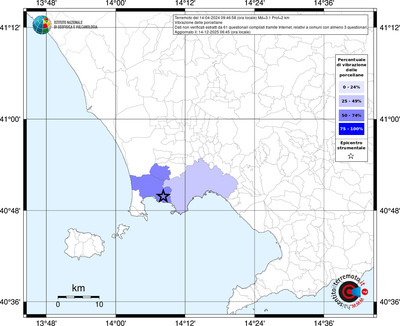 Mappa territorio comunale con almeno 3 questionari
