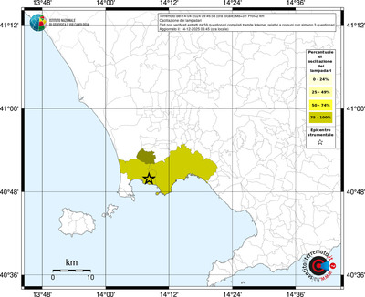 Mappa territorio comunale con almeno 3 questionari