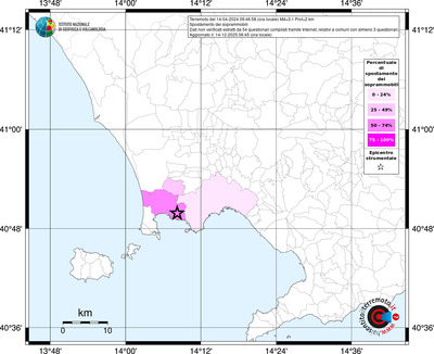 Mappa territorio comunale con almeno 3 questionari