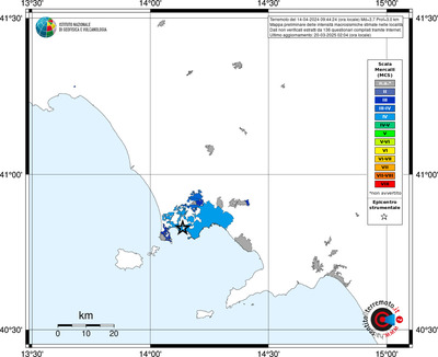 Mappa MCS - territori delle località
