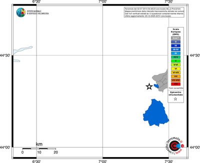 Mappa EMS - territori comuni