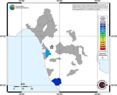 Mappa EMS - territori comuni