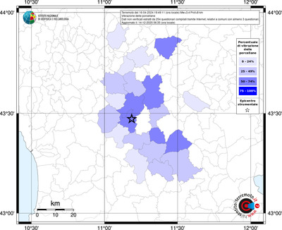 Mappa territorio comunale con almeno 3 questionari