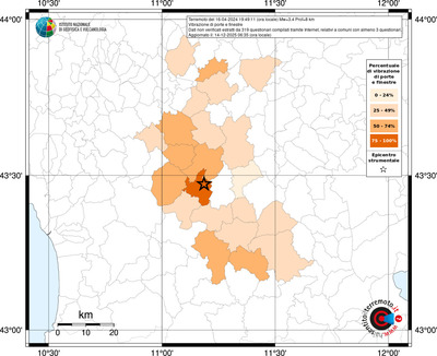 Mappa territorio comunale con almeno 3 questionari