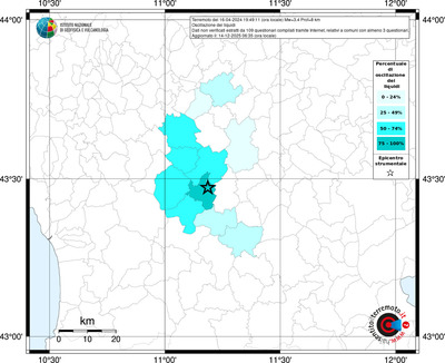Mappa territorio comunale con almeno 3 questionari